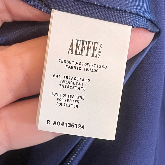 MOSCHINO Cheap And Chic Dress S/M A Line Crew Neck Zip Bell Sleeves Mini Blue - Picture 10 of 10